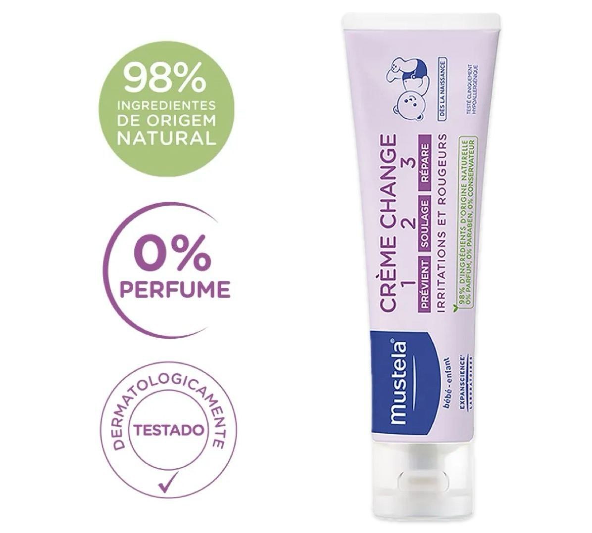 Creme Vitaminado Preventivo De Assaduras Mustela 123 com 110g