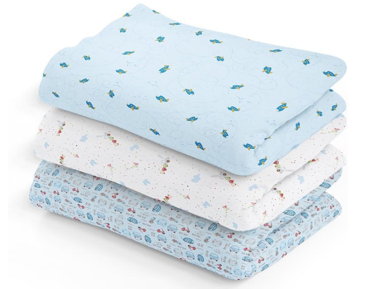 Cueiro Flanel Papi Estampado Para Bebê 1 0M X 80Cm Contém 03 Un