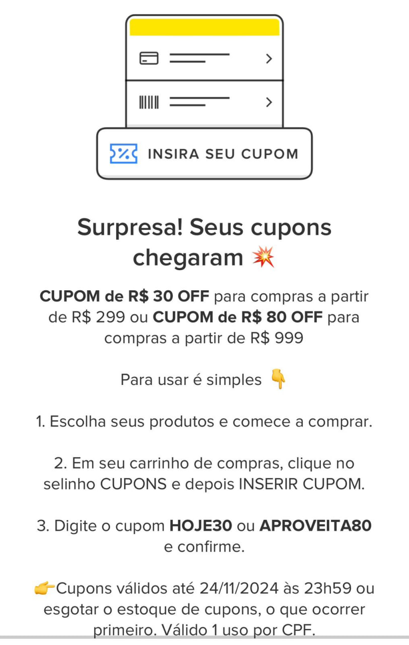 CUPOM CUPOM CUPOM