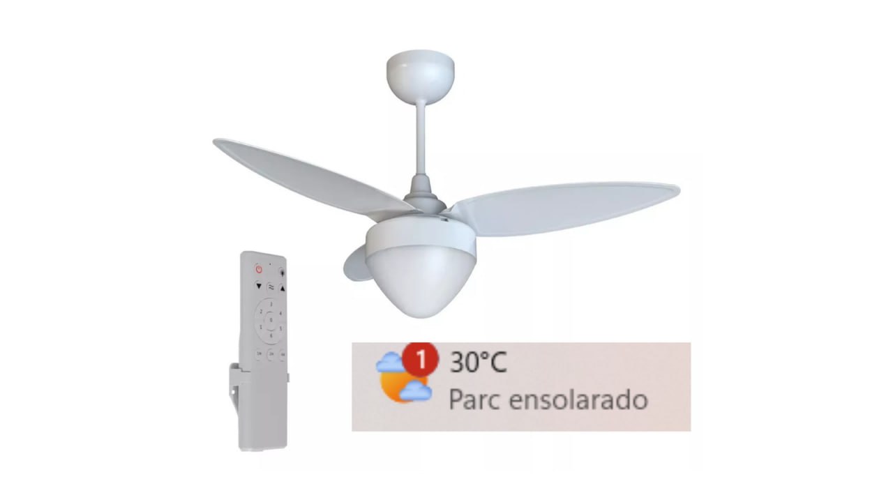 Fácil instalação - Liga e desliga pelo controle  remoto
