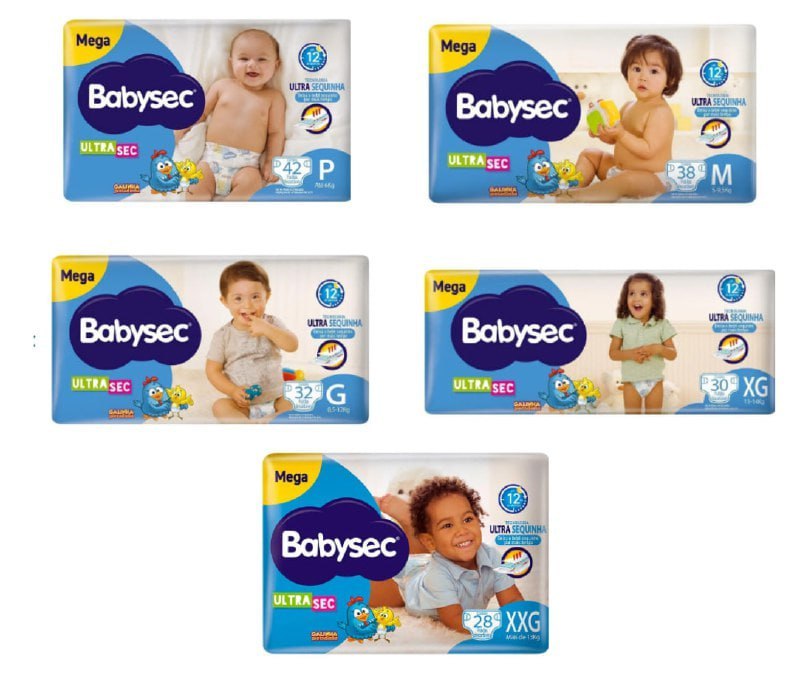Fralda Babysec Galinha Pintadinha Ultrasec
