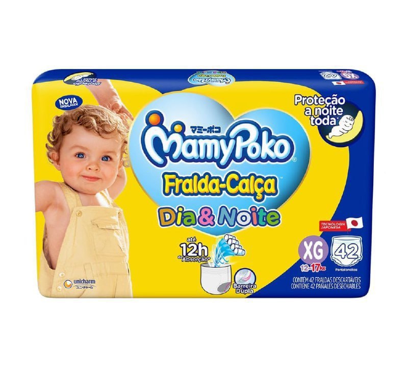 Fralda-Calça MamyPoko Dia&Noite XG 42 Unidades