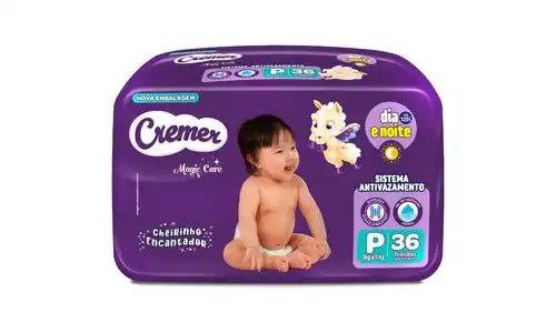 Fralda Cremer Econômica P 36 Unidades