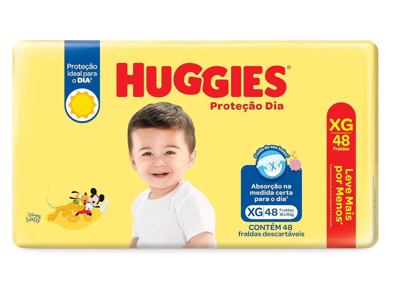 Fralda Huggies Proteção Dia XG - 48 fraldas
