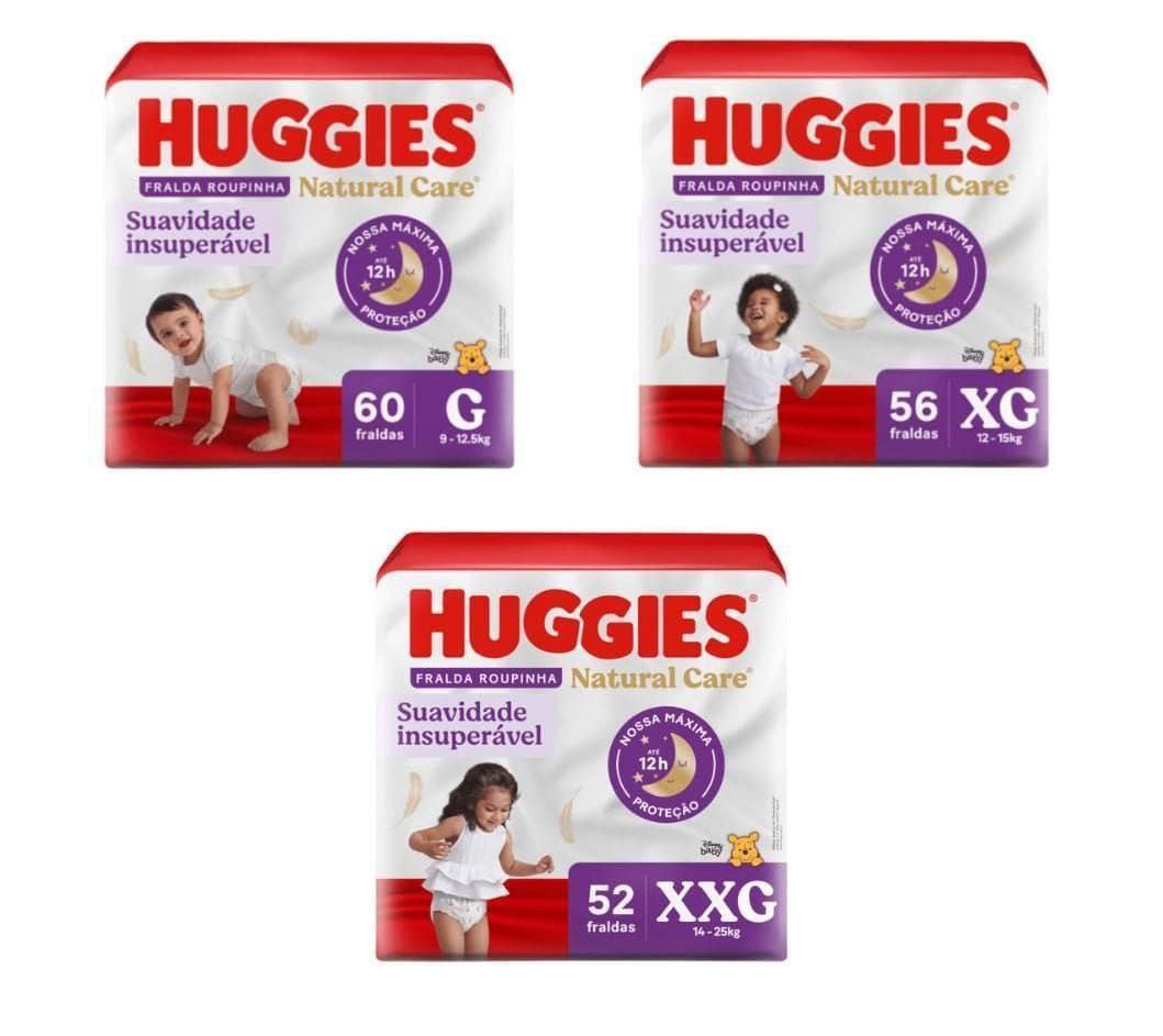 Fralda Huggies Roupinha Natural Care