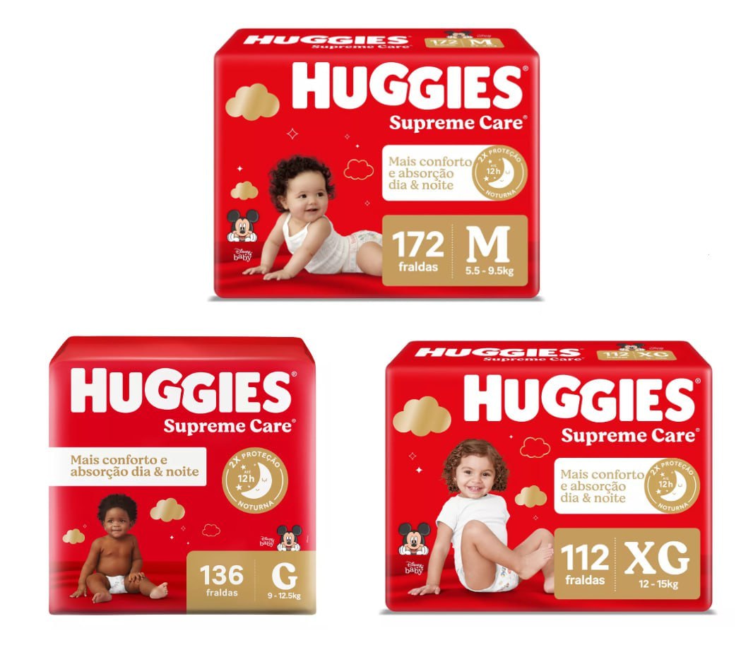 Fralda Huggies Supreme Care
