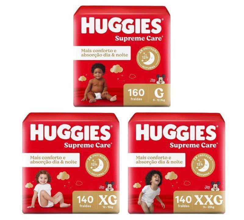 Fralda Huggies Supreme Care