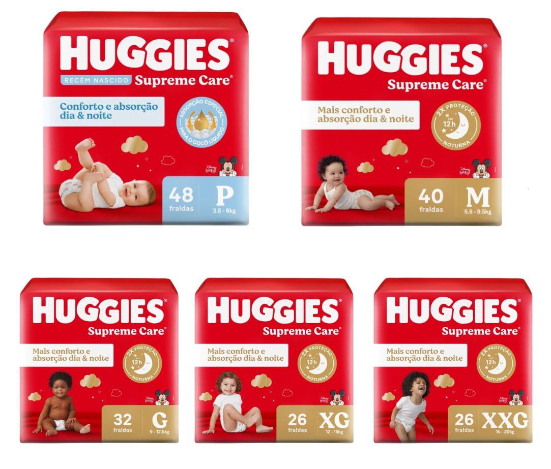 Fralda Huggies Supreme Care 