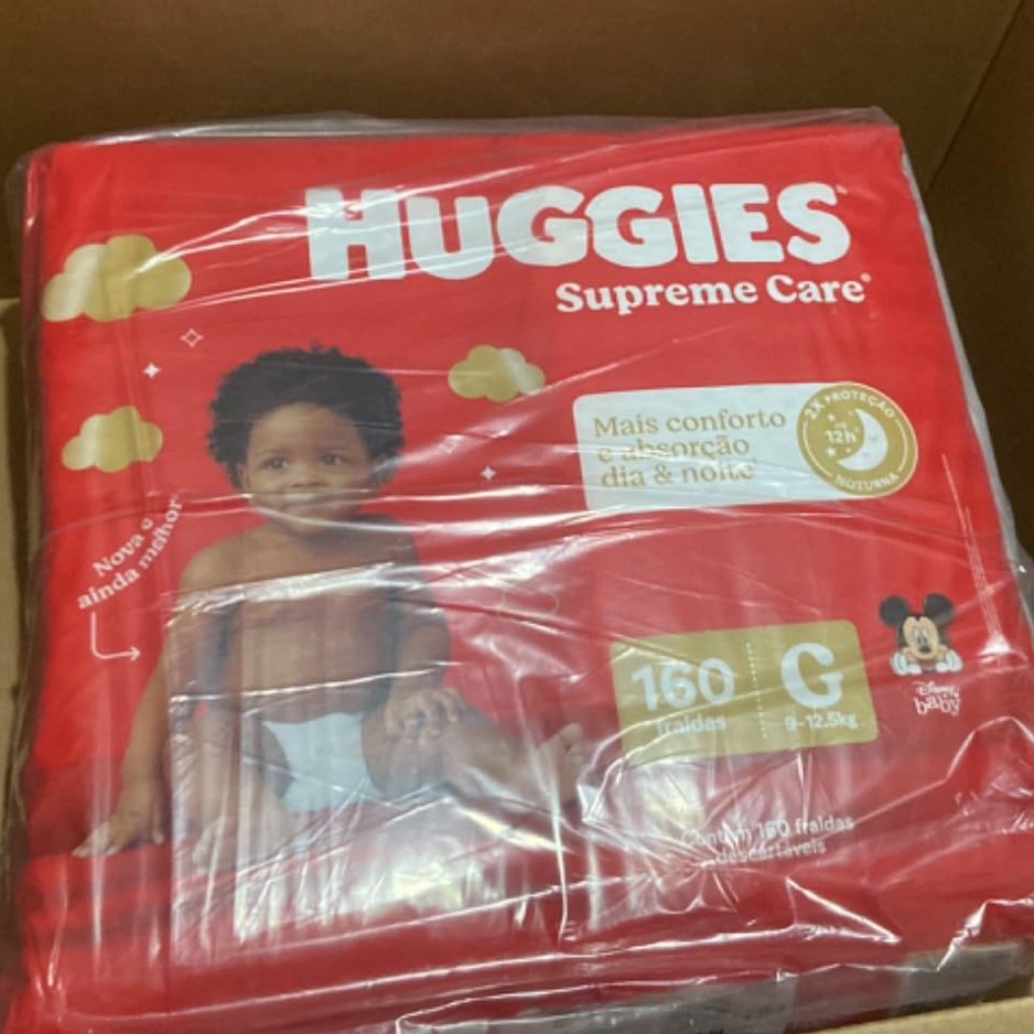 Fralda Huggies Supreme Care G 160 unidades
