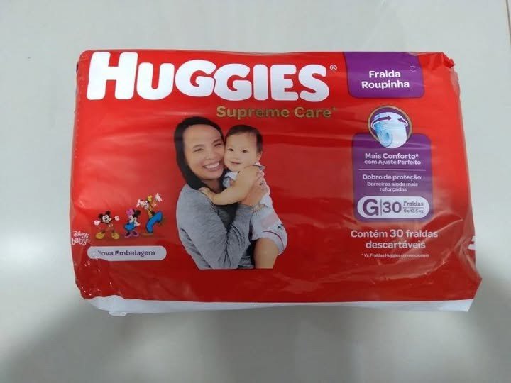 Fralda Huggies Supreme Care Roupinha G 30 unidades