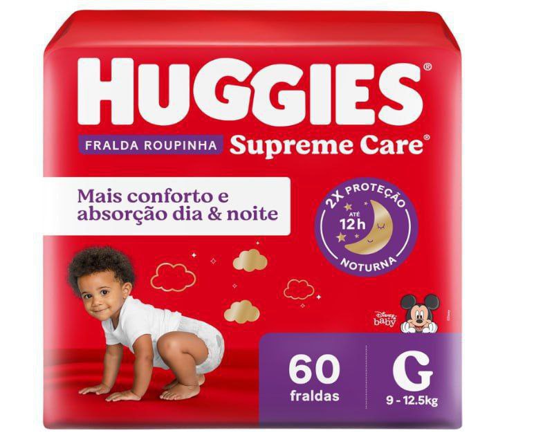 Fralda Huggies  Supreme Care Roupinha G 60 Unidades