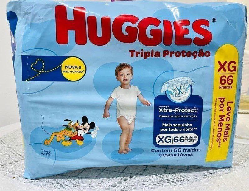 Fralda Huggies Tripla Proteção XG com 66 Fraldas