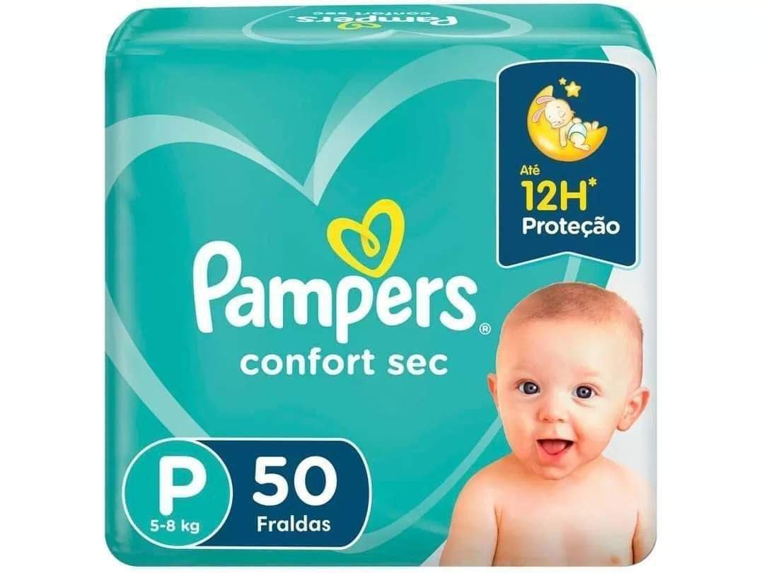 Fralda Pampers Confort Sec Tam. P - 5 a 8kg 50 Unidades