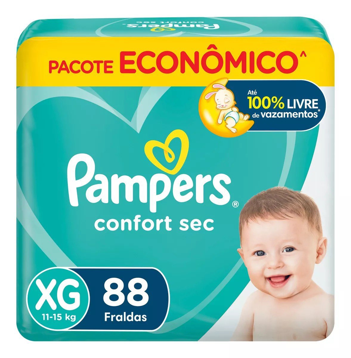 Fralda Pampers Confort Sec XG 88 Unidades