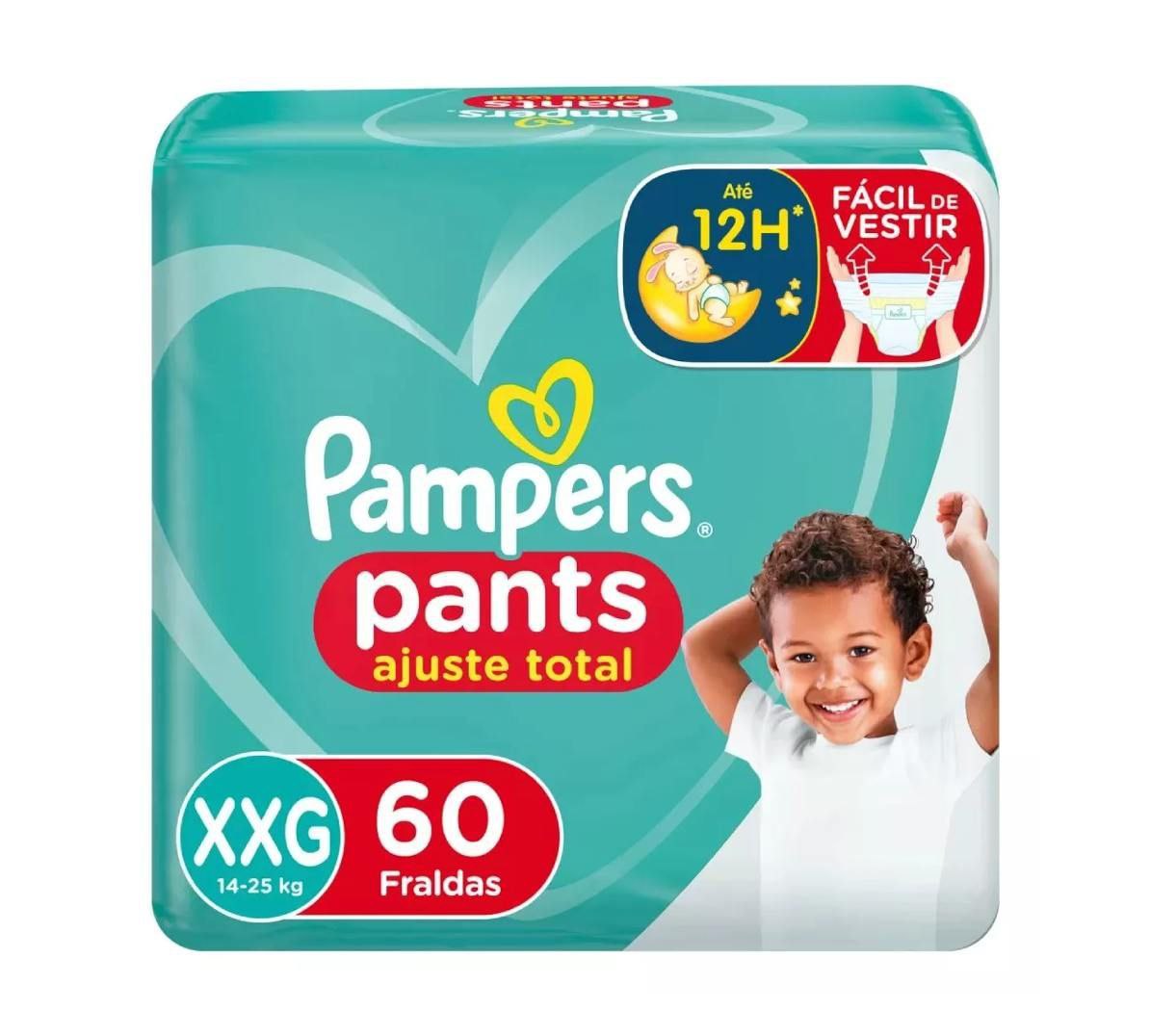 Fralda Pampers Pants Ajuste Total XXG 60 unidades