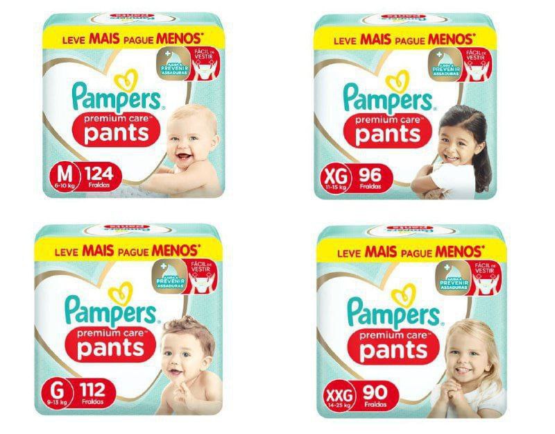 Fralda Pampers Pants Premium Care