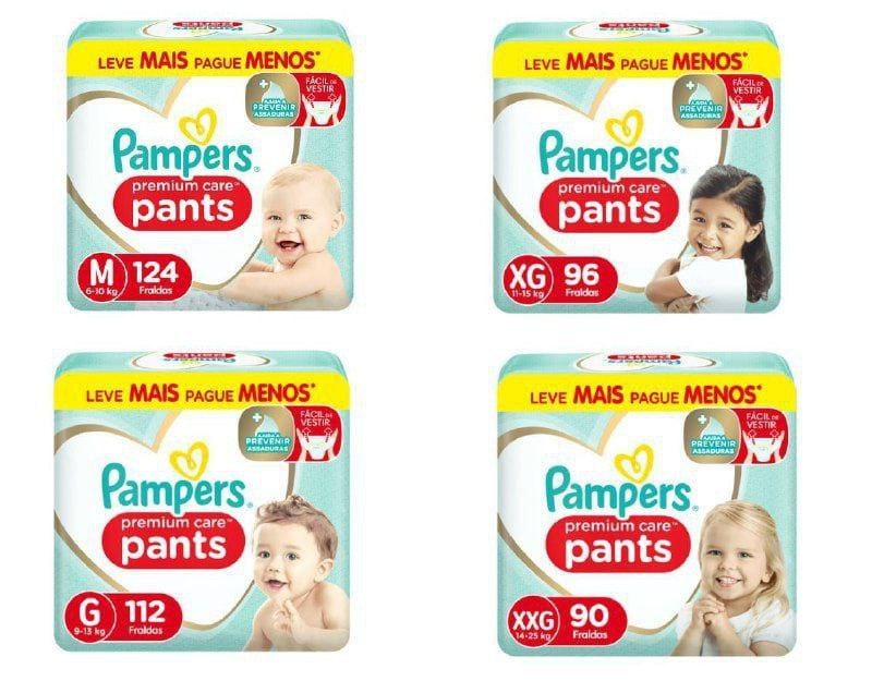 Fralda Pampers Pants Premium Care