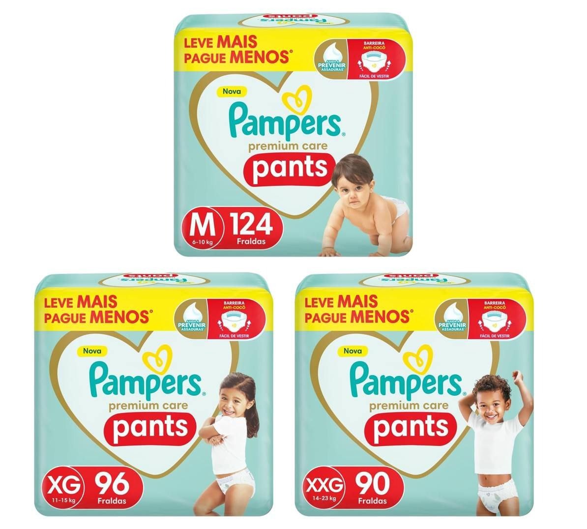 Fralda Pampers Premium Care Pants