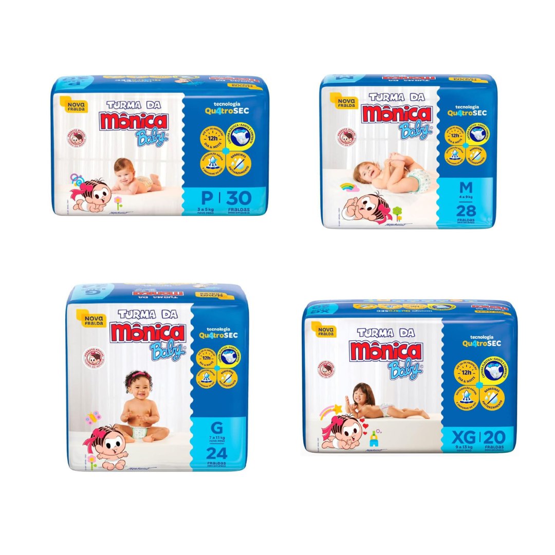 Fralda Turma da Mônica Baby Jumbo