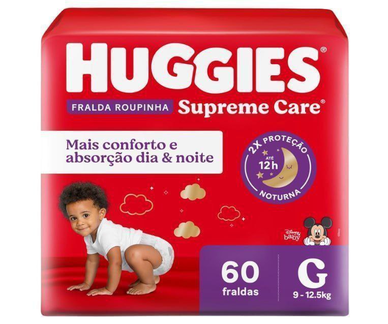 Huggies Fralda Roupinha Supreme Care G 60 Un