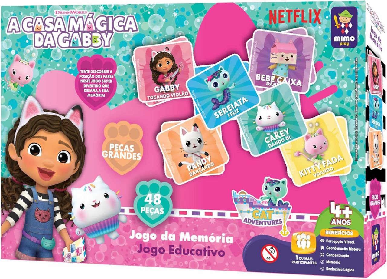 JOGO DA MEMORIA 24 PARES GABBY