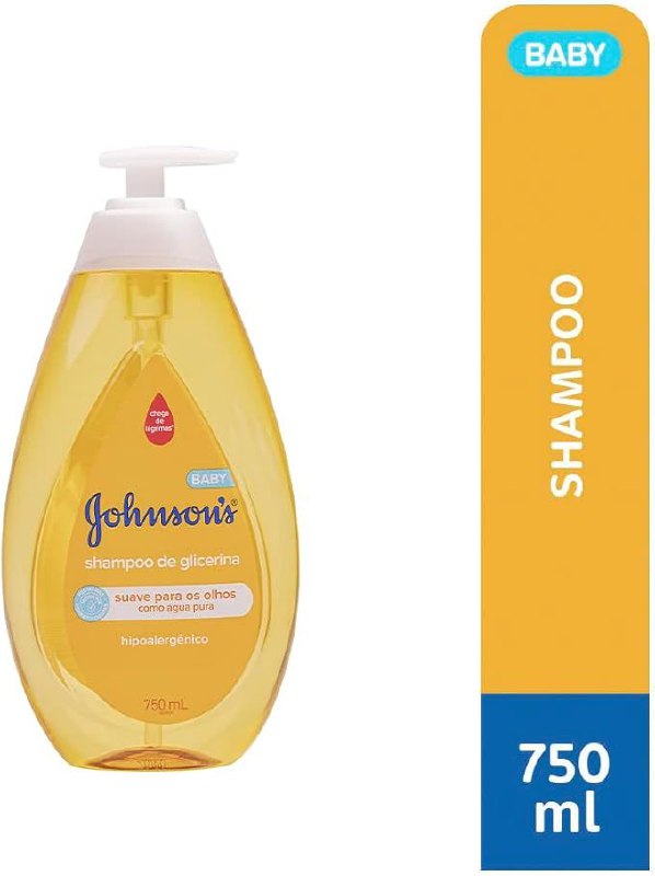 Johnson's Baby Shampoo Para Bebê De Glicerina, 750ml
