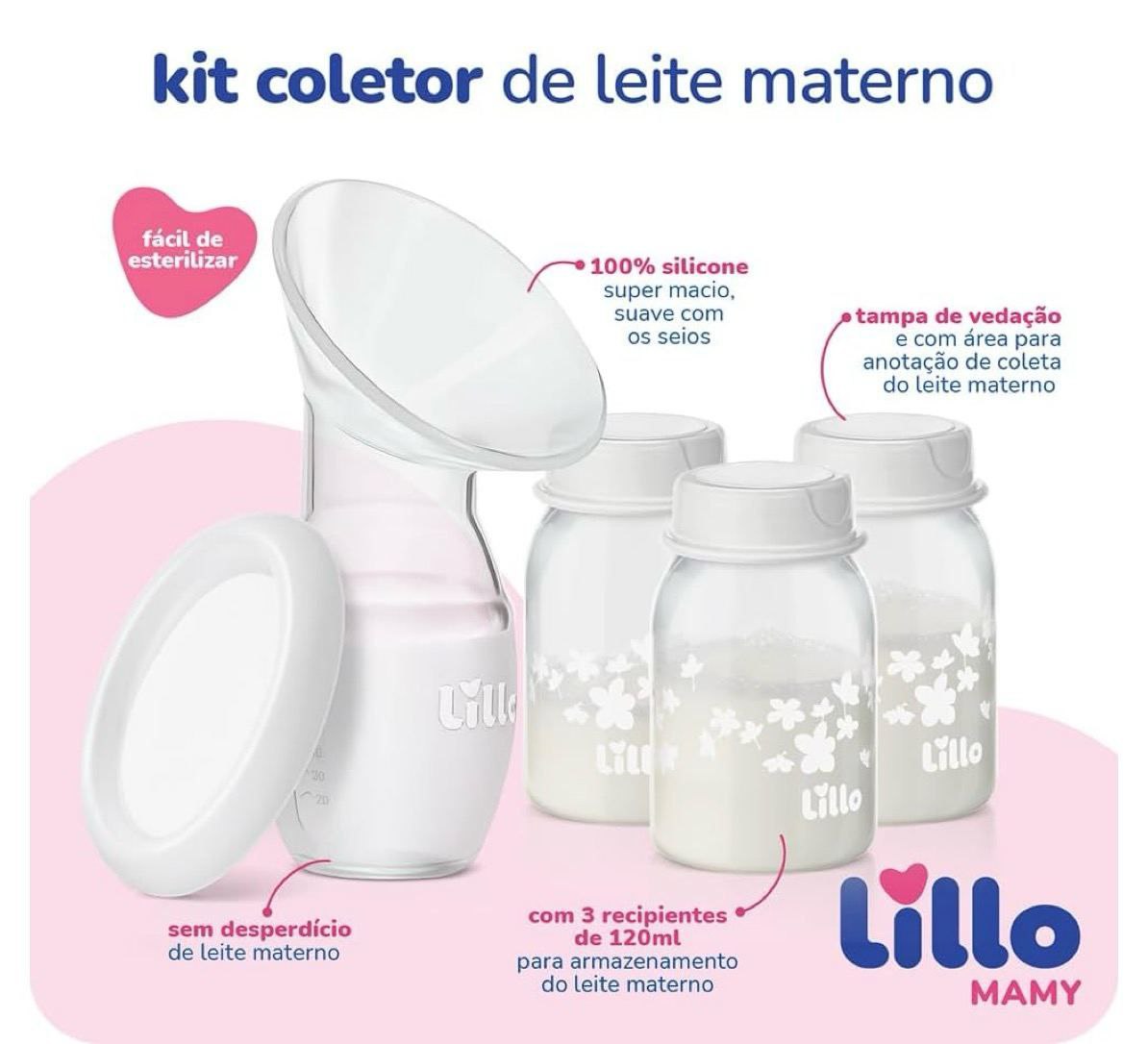 Kit Coletor de Leite - Lillo Mamy
