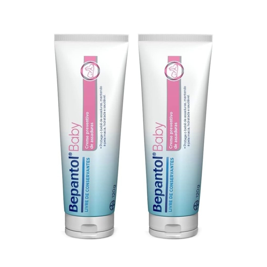 Kit com 2 Cremes Pomada de Assadura 120gr Cada - Bepantol