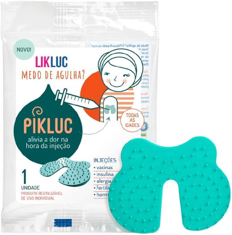 Likluc Pikluc Aparelho Para Alivio Da Dor Na Hora Da Injeção Verde Tamanho Único