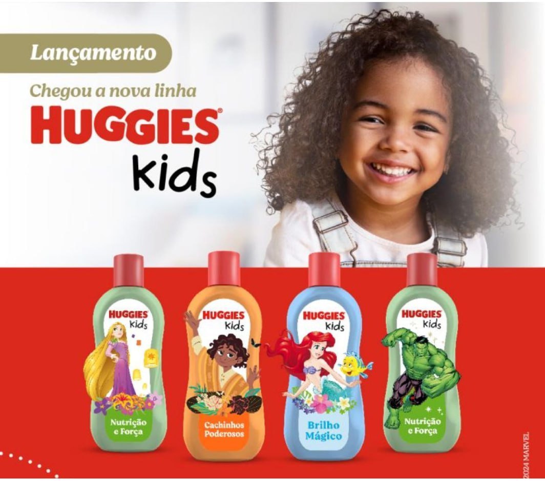 Linha Huggies Kids 360ml com desconto extra de 25% off