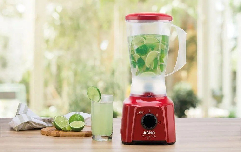 Liquidificador Arno 2l 550w Power Mix Vermelho Ln28 - 127v