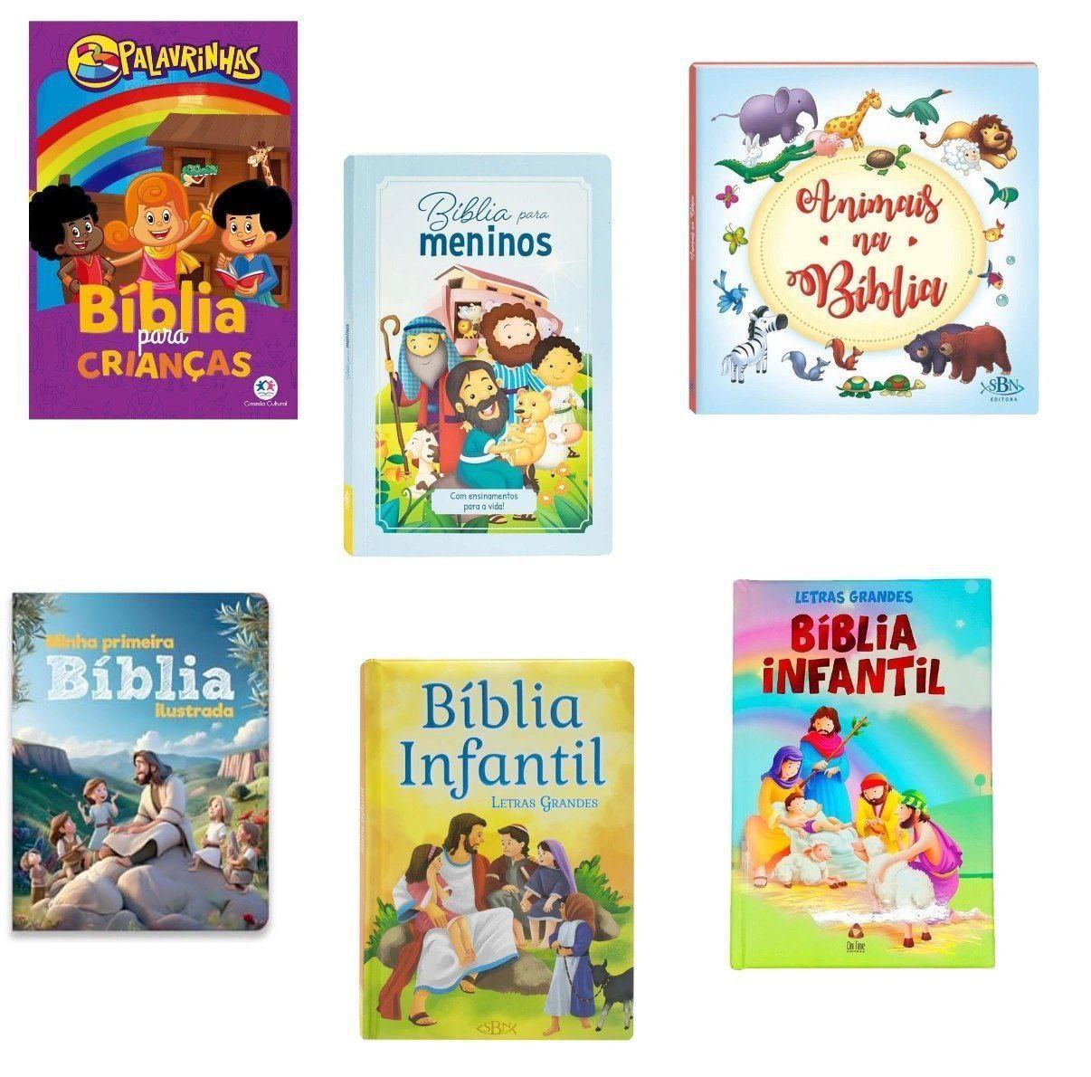 Livros e bíblias infantis