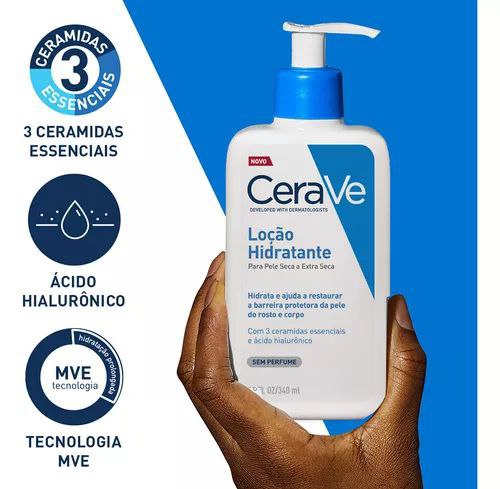 Loção Hidratante Para Pele Seca A Extra Seca 340ml Cerave