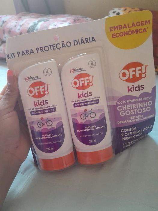 OFF! Kids Kit Repelente Infantil 2 unidades, Loção não Oleosa, Eficaz contra Mosquitos, Proteção por até 4h, 200ml Cada