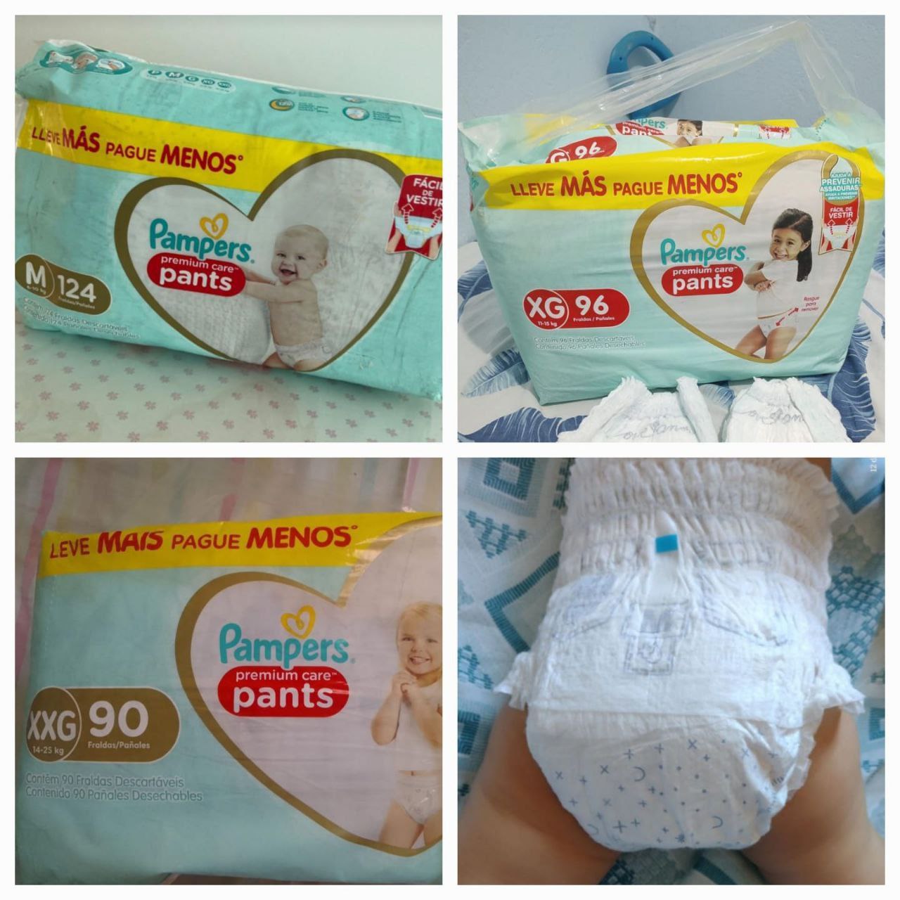 Pampers Pants Premium Care Fralda Fácil de Vestir
