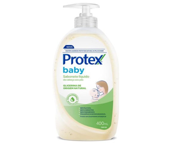 Sabonete Líquido Para Bebê Protex Baby Glicerina Natural 400ml
