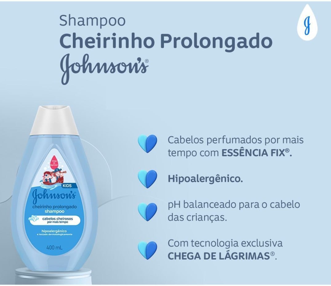 Shampoo Johnsons Baby Cheirinho Prolongado 200ml
