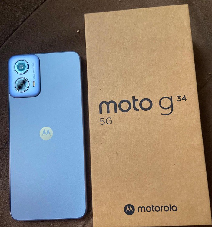 Smartphone Motorola Moto G34 5G 8GB RAM Boost* 128GB Azul