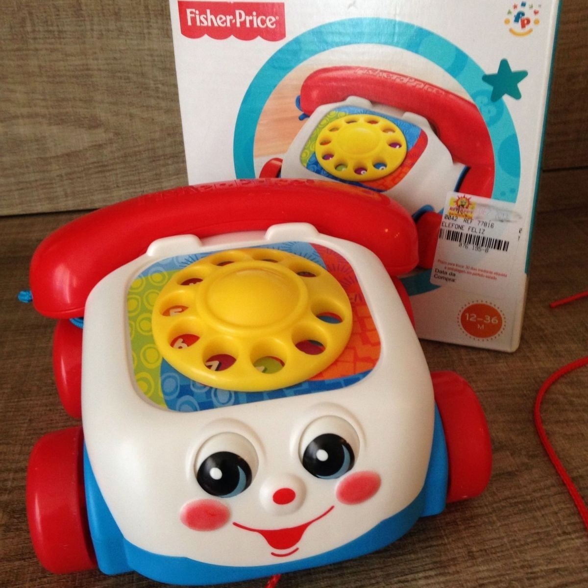 Telefone Feliz, Fisher Price, Mattel, Vermelho