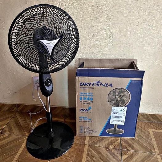 Tem 110v  ou 220v😱 Esse é de coluna‼️ 30cm da Britânia