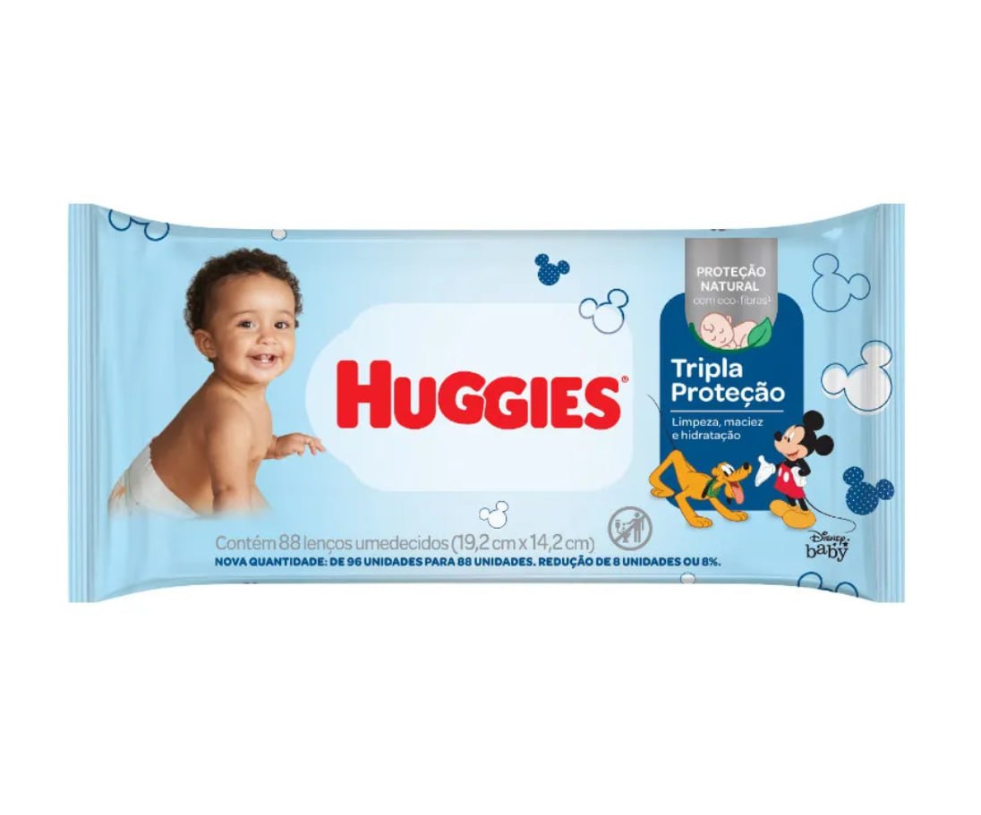 Toalhas Umedecidas Huggies Higiene Diária 88 Unidades