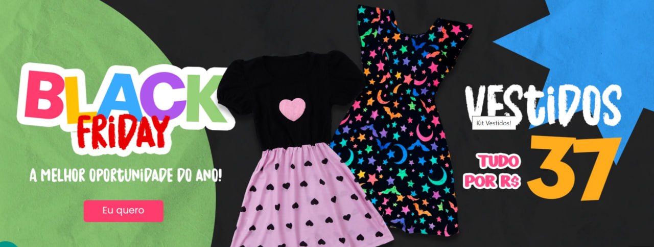 😍Vestidos Infantis por R$37,00