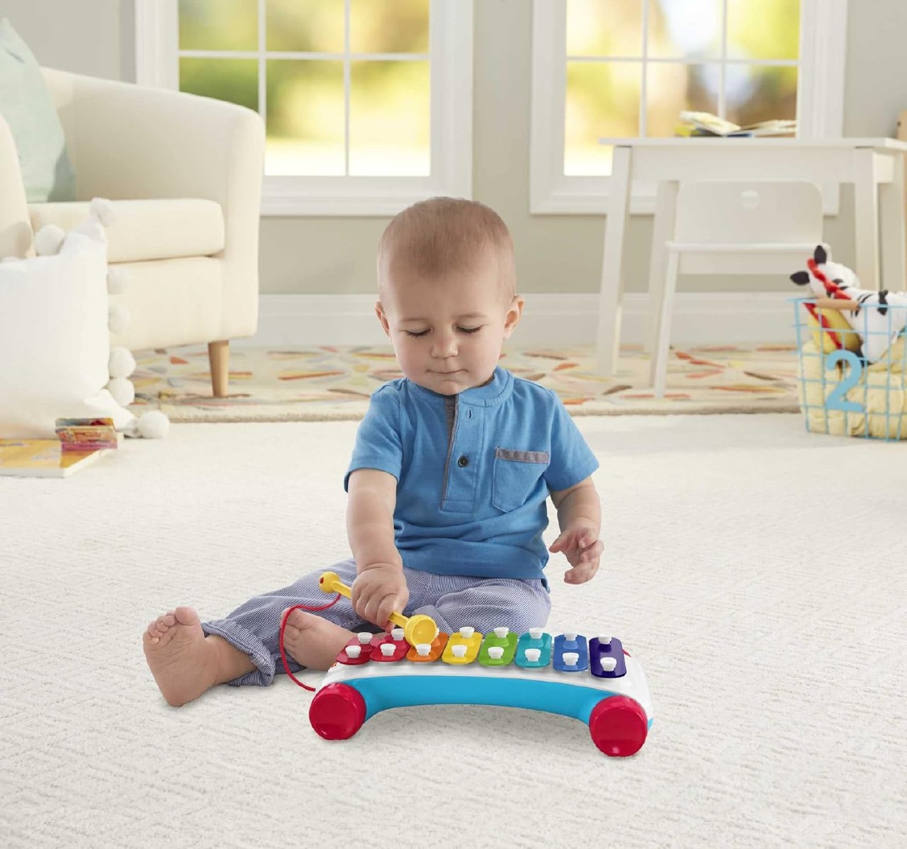 Xilofone, Fisher Price, Mattel, Tamanho Único