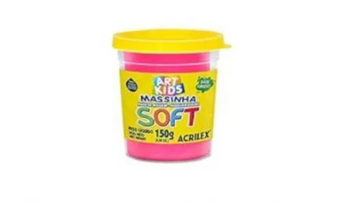 Acrilex Soft Massa de Modelar, Rosa (Maravilha), 150 g