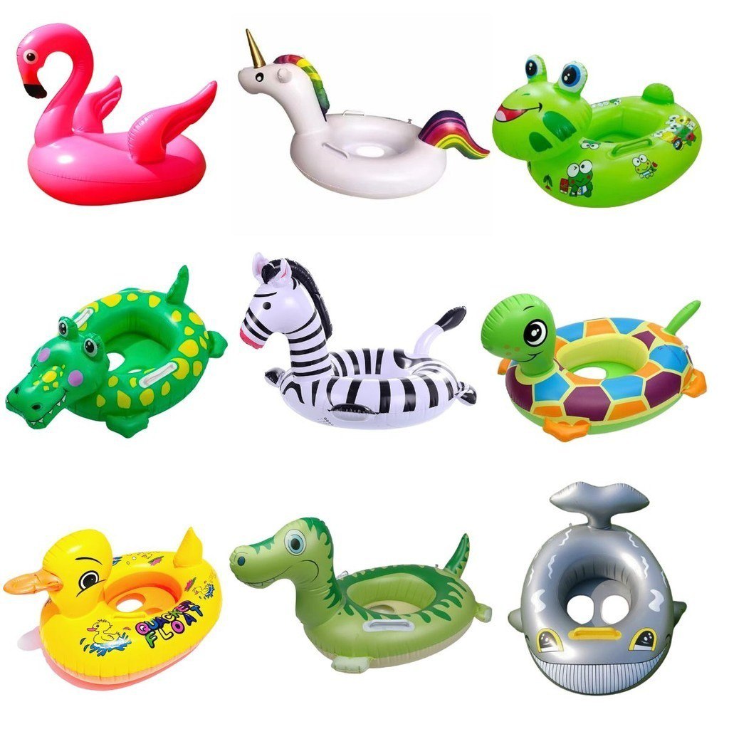 💜 Boia Infantil Pezinho Bichinhos Inflável Piscina Verão Diversos Modelos