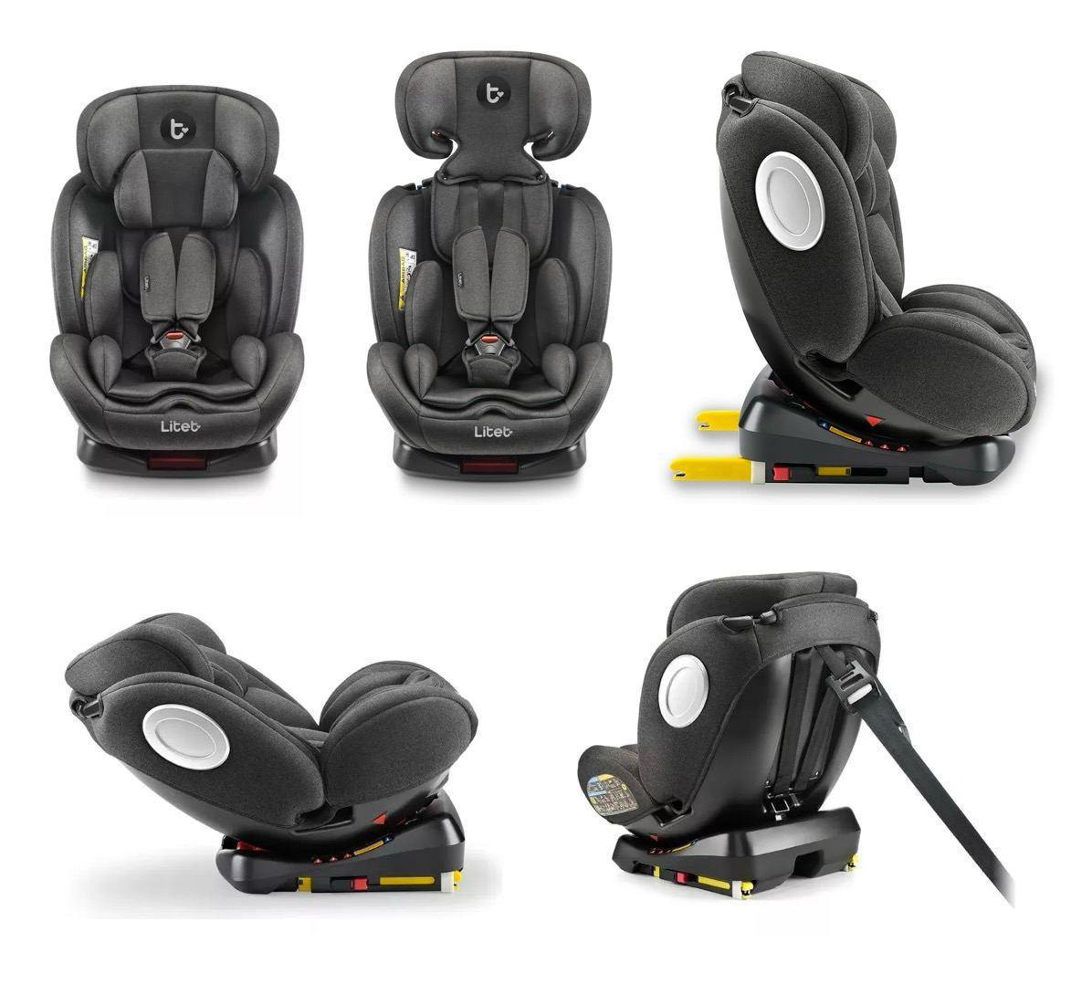 Cadeira Snugfix com ISOFIT Gira 360º Preto Litet 0 a 36kg
