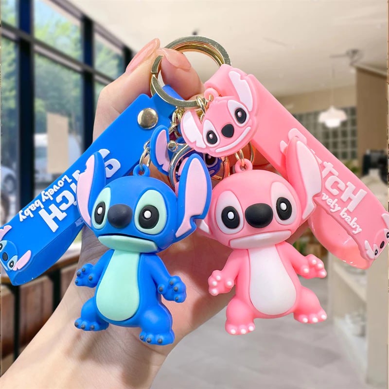 Chaveiro Stitch Rosa