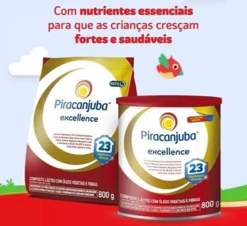Composto Lácteo Infantil Piracanjuba Excellence Fase Pré Escolar 800g