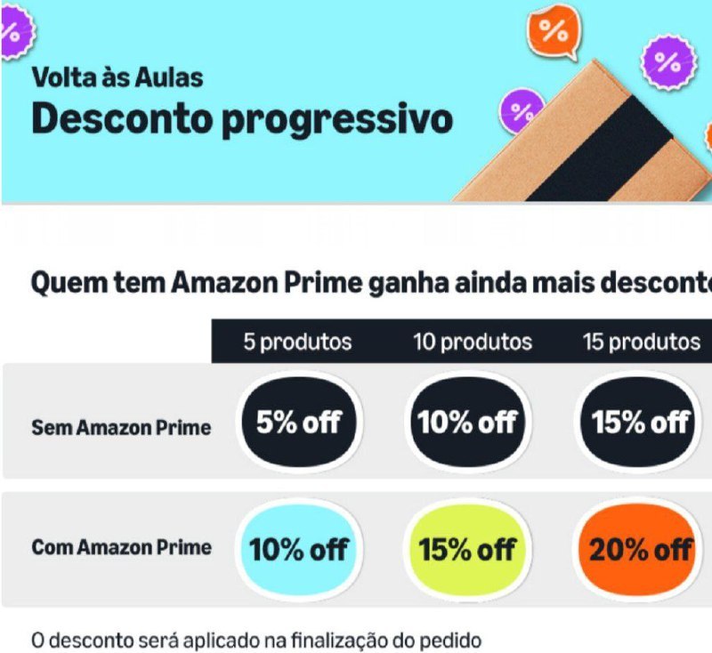 DESCONTO PROGRESSIVO EM MATERIAL ESCOLAR!