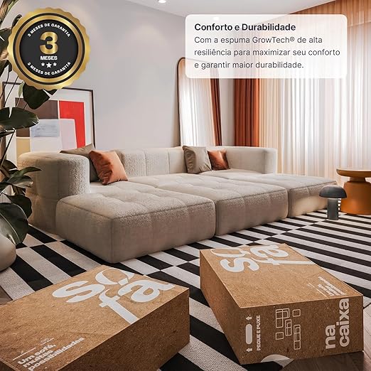 Economize 10% em Sofá na Caixa